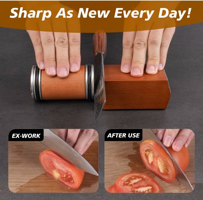 Rolling Knife Sharpener for Kitchen Knives